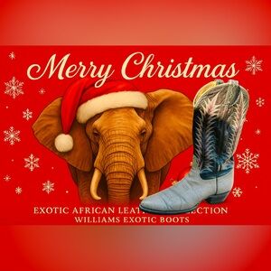 Tony Lama Elephant Leather Cowboy Boots – Size 9B – Rare Gray Exotic